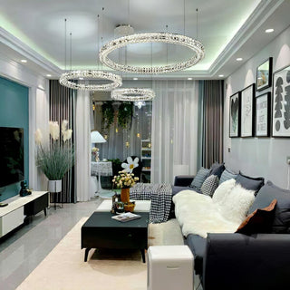 Lustra Lustre Anneau Cristal Spiridon Luxe