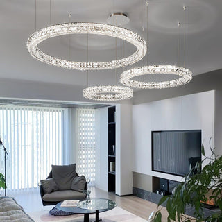 Lustra Lustre Anneau Cristal Spiridon Luxe