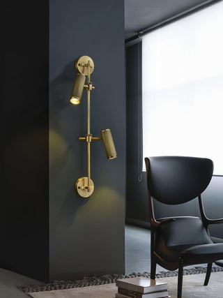 Glintice Applique murale industrielle en laiton
