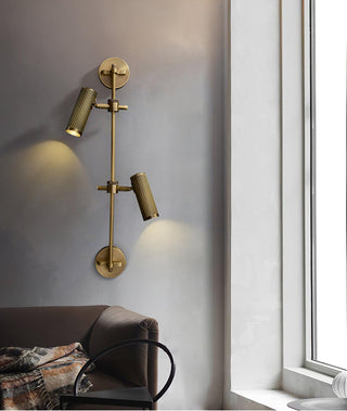 Glintice Applique murale industrielle en laiton