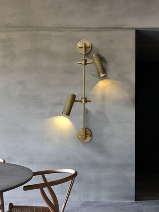 Glintice Applique murale industrielle en laiton