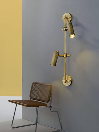 Glintice Applique murale industrielle en laiton