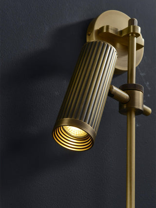 Glintice Applique murale industrielle en laiton