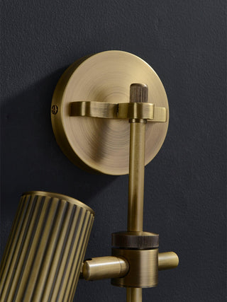 Glintice Applique murale industrielle en laiton