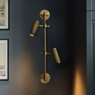 Glintice Applique murale industrielle en laiton