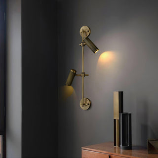 Glintice Applique murale industrielle en laiton