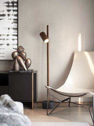 Rinisina Lampadaire Spotlight Bois