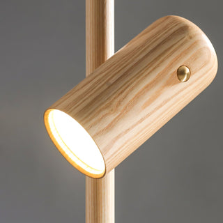 Rinisina Lampadaire Spotlight Bois