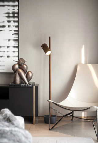 Rinisina Lampadaire Spotlight Bois