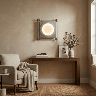 Square Frame LED Sconce-Neutral Decor