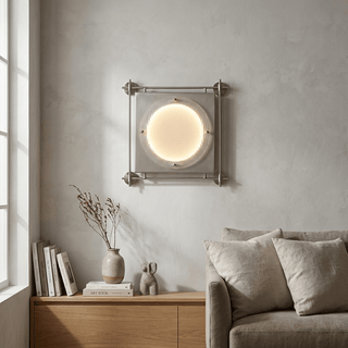 Square Frame LED Sconce-Neutral Decor