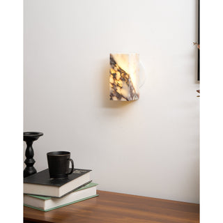Illaee Moderne Minimaliste Carré Marbre Applique Murale