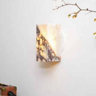 Illaee Moderne Minimaliste Carré Marbre Applique Murale
