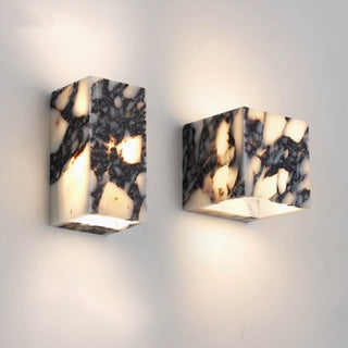 Illaee Moderne Minimaliste Carré Marbre Applique Murale
