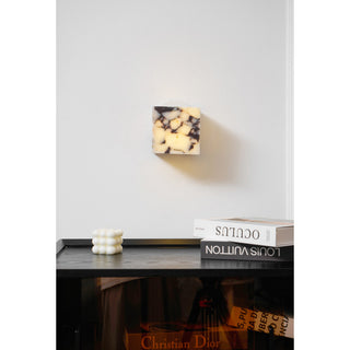 Illaee Moderne Minimaliste Carré Marbre Applique Murale