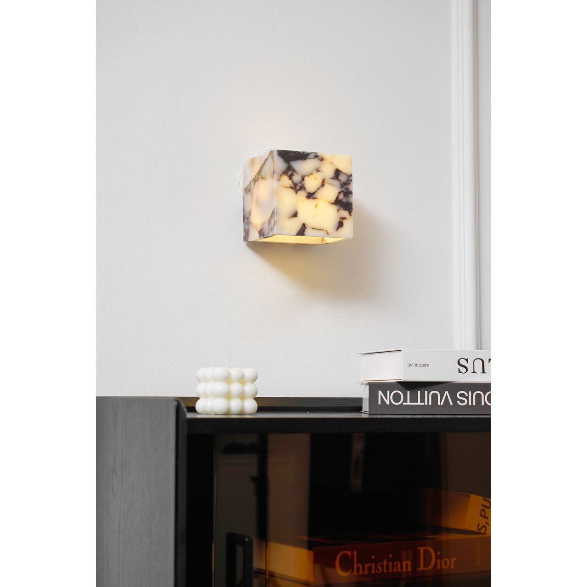 Illaee Moderne Minimaliste Carré Marbre Applique Murale