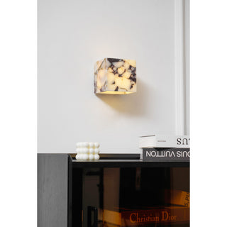 Illaee Moderne Minimaliste Carré Marbre Applique Murale