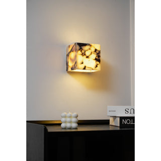 Illaee Moderne Minimaliste Carré Marbre Applique Murale