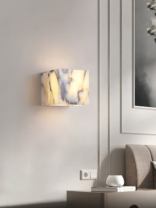 Illaee Moderne Minimaliste Carré Marbre Applique Murale