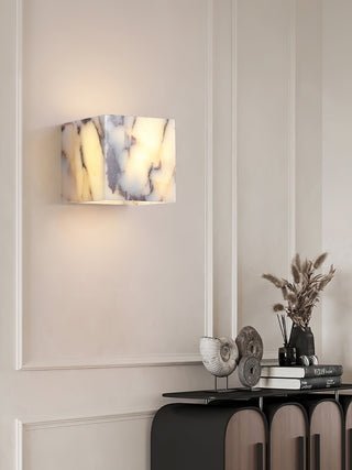 Illaee Moderne Minimaliste Carré Marbre Applique Murale