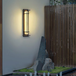 Square Outdoor Alabaster Wall Light-Neutral Decor