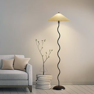 Lioraven Lampadaire en Tissu Minimaliste Classique