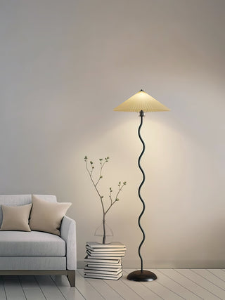 Lioraven Lampadaire en Tissu Minimaliste Classique