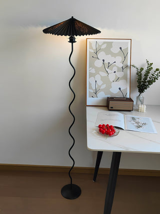 Lioraven Lampadaire en Tissu Minimaliste Classique