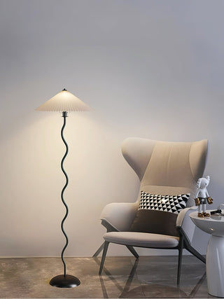 Lioraven Lampadaire en Tissu Minimaliste Classique