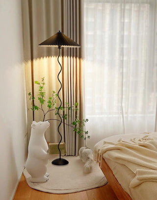Lioraven Lampadaire en Tissu Minimaliste Classique