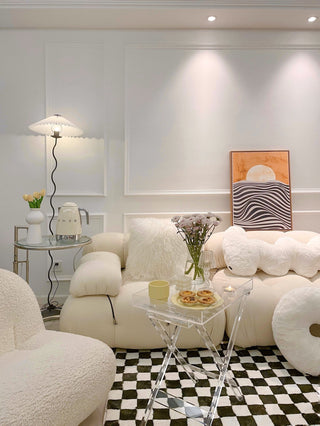 Lioraven Lampadaire en Tissu Minimaliste Classique