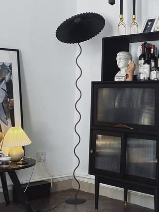 Lioraven Lampadaire en Tissu Minimaliste Classique