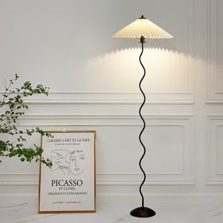Lioraven Lampadaire en Tissu Minimaliste Classique