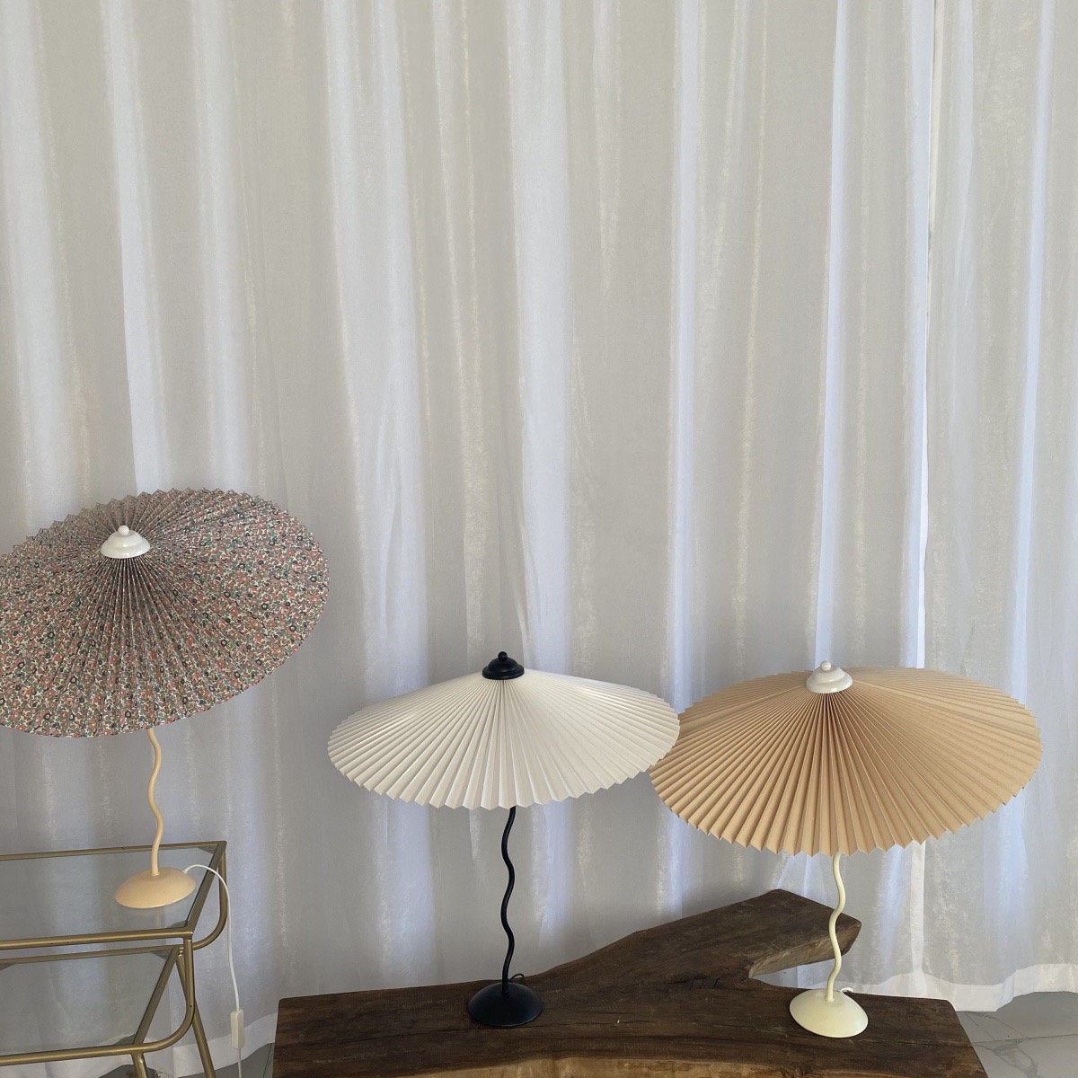 Vioro Lampe de Table en Tissu
