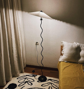 Lioraven Lampadaire en Tissu Minimaliste Classique