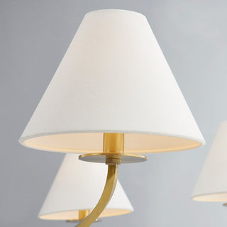 Fleur Lustre Métal Tissu Vintage Classique