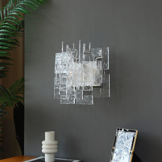 Stacked Glass Wall Sconce-Neutral Decor