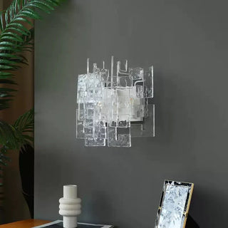 Stacked Glass Wall Sconce-Neutral Decor