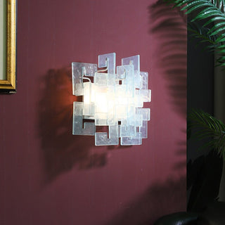 Stacked Glass Wall Sconce-Neutral Decor