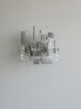 Stacked Glass Wall Sconce-Neutral Decor