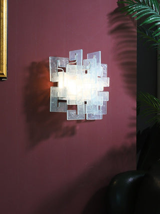 Stacked Glass Wall Sconce-Neutral Decor