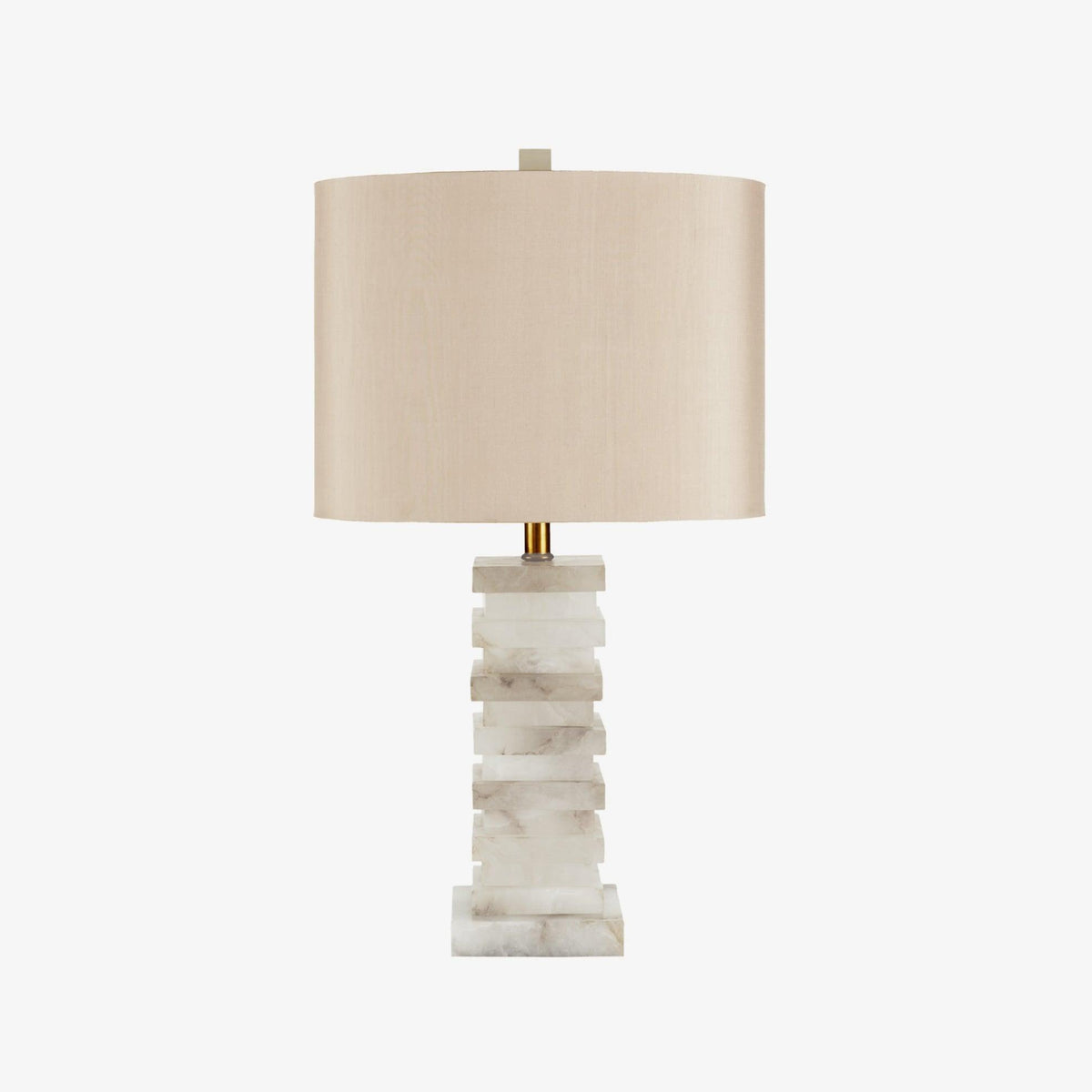 Covynen Lampe de Table en Albâtre