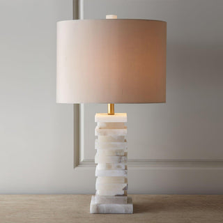 Covynen Lampe de Table en Albâtre