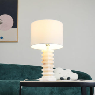 Covynen Lampe de Table en Albâtre