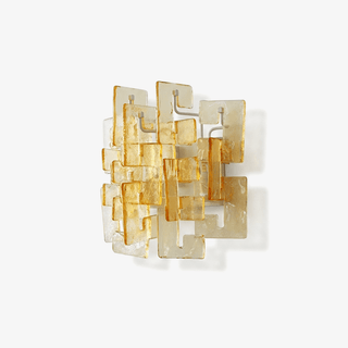 Stacked Glass Wall Sconce-Neutral Decor