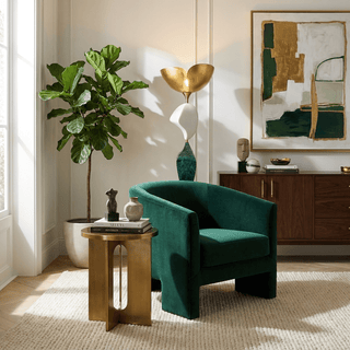 Stacked Sculptural Floor Lamp-Neutral Decor