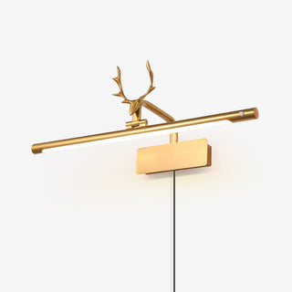 Stag Horn Plug-in Wall Light-Neutral Decor