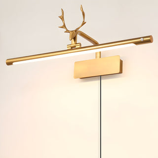 Stag Horn Plug-in Wall Light-Neutral Decor