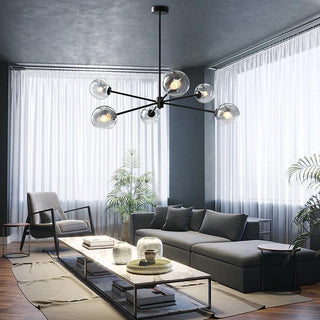 Solara Lustre en Verre Décalé à 6 Lumières