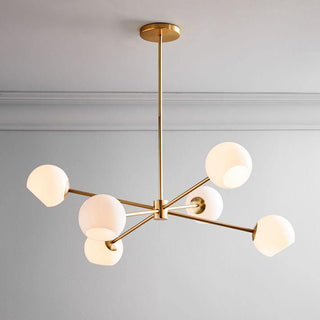 Solara Lustre en Verre Décalé à 6 Lumières
